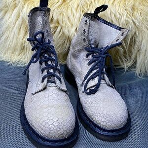 Dr. Martens 1460 Leather Snakeskin Combat Boots